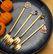 Halloween Style Pendant Stainless Steel Coffee  Creative Pumpkin Spoon
