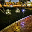 Solar Ground Plug Firework Light Led Copper Wire
