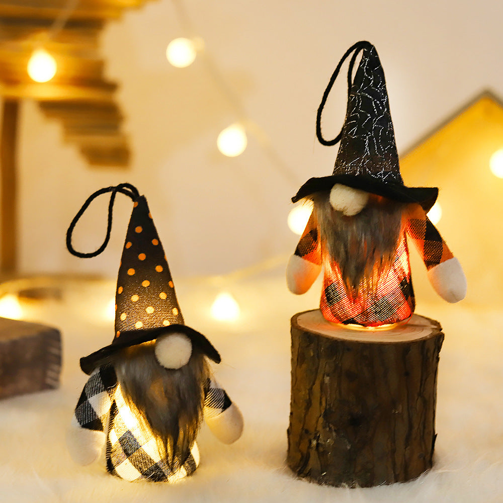 Halloween Supplies Light-emitting Forest Man Doll Pendant