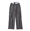 Hot Girl Loose Waist Straight Casual Pants For Women