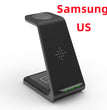 3 In 1 Fast Charging Station Wireless Charger Stand Wireless Quick Charge Dock For Phone Holder