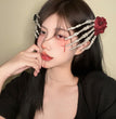 Dark Halloween Women Dress Up Cute Skull Barrettes Ornament
