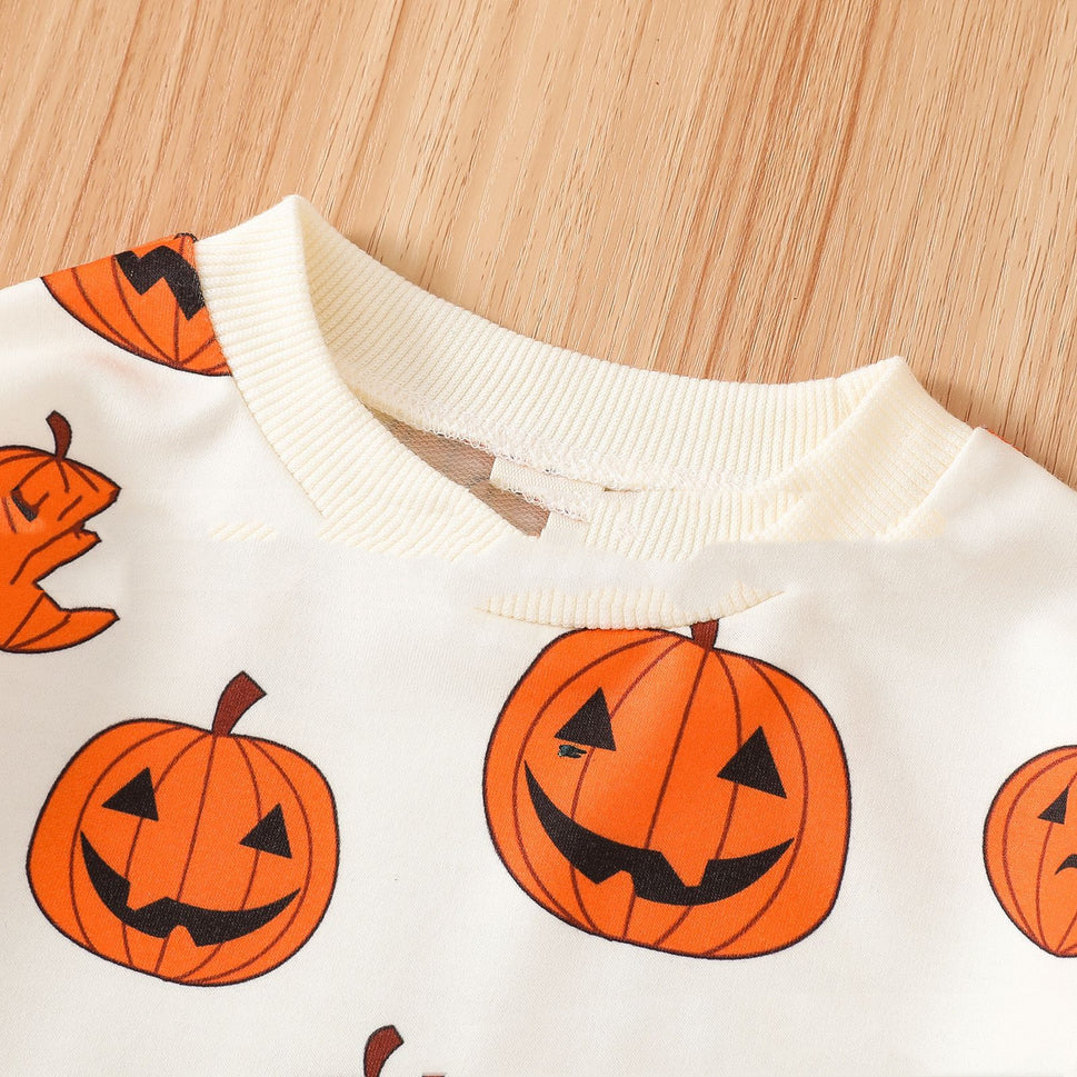 Halloween Pumpkin Ghost Face Hopper Ins