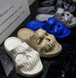 Personalized Skull Design Halloween Slippers Bathroom Indoor Outdoor Funny Slides Beach Shoes