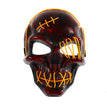 Halloween Scary One-Eyed Pirate Mask Cosplay Led Mask Adult Glowing Mask EL Wire Light Up For Halloween Festival Party Bar