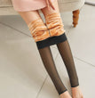 Fake Translucent Plus Size Leggings Fleece Lined Tights Fall And Winter Warm Fleece Pantyhose Women Fleece Lined Pantyhose Thermal Winter Tights