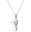 Halloween glow-in-the-dark Cape Snail Necklace