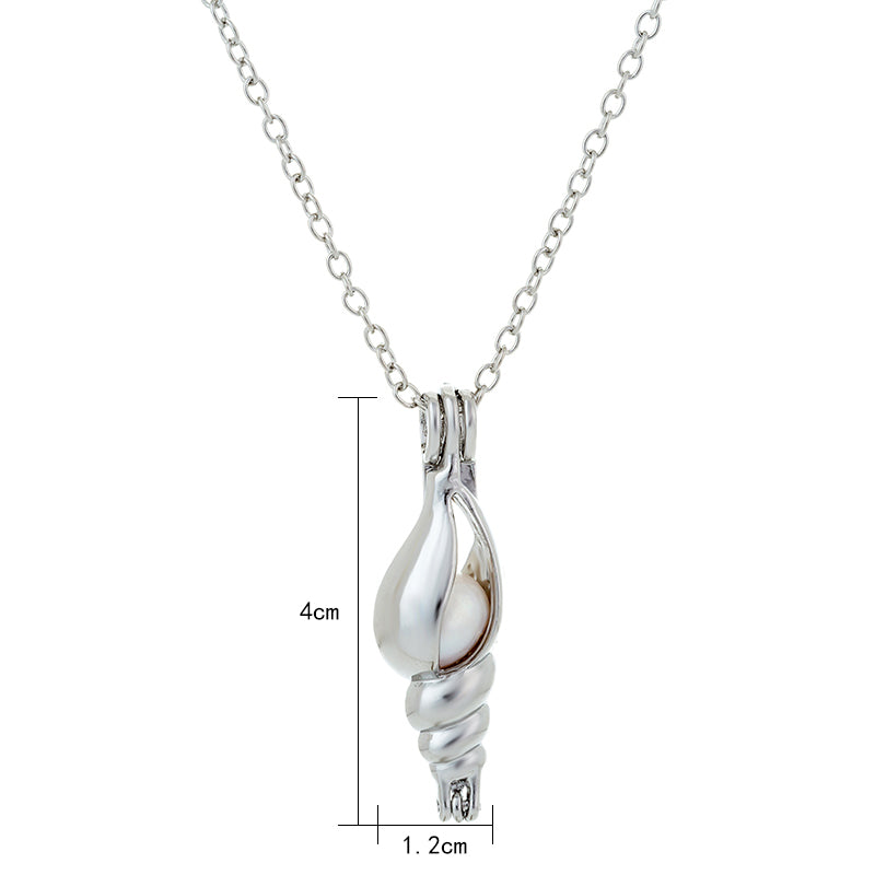 Halloween glow-in-the-dark Cape Snail Necklace