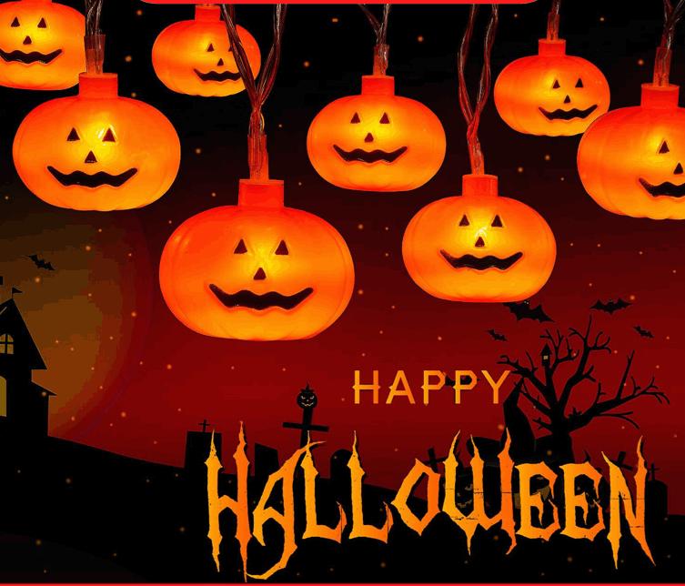 Halloween Decoration Pumpkin Lantern Led Lantern String Light