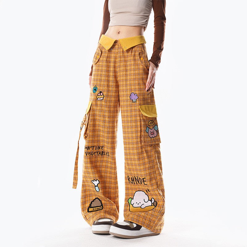 Casual All-match Loose Straight Wide-leg Pants