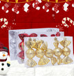 Christmas Decoration Gift Box Electroplating Candy Props Pendant 5 Pcs 1 Box