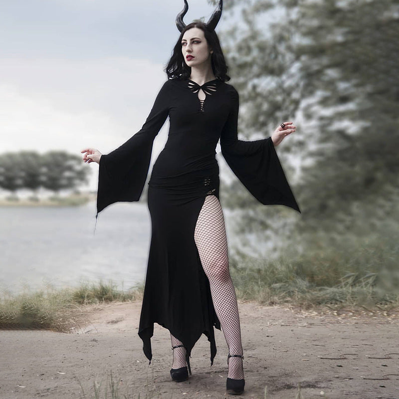 Women's Slim Fit Bag Hip Halloween Dark Skirt