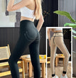 Thick Double Pocket Leggings Outer Wear Latex Shark Pants