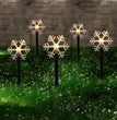 Christmas Snowflake Garden Lights Snowflake Lights Outdoor Waterproof Christmas Decor Ground Lights Lawn Night Light