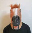 Halloween Cosplay Brown Animal Horse Head Mask Headgear