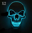 Skull LED Glowing Halloween Mask