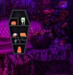 New Halloween Gothic Decorative Coffin Rack