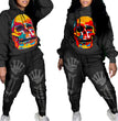 Skull Halloween Thick Print Hat Long Suit