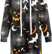 Halloween Lace-up V-neck Strapless Printed Dress For Women