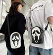 Halloween Funny Ghost Skull Crossbody Shoulder Bag