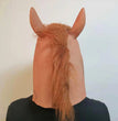 Halloween Cosplay Brown Animal Horse Head Mask Headgear