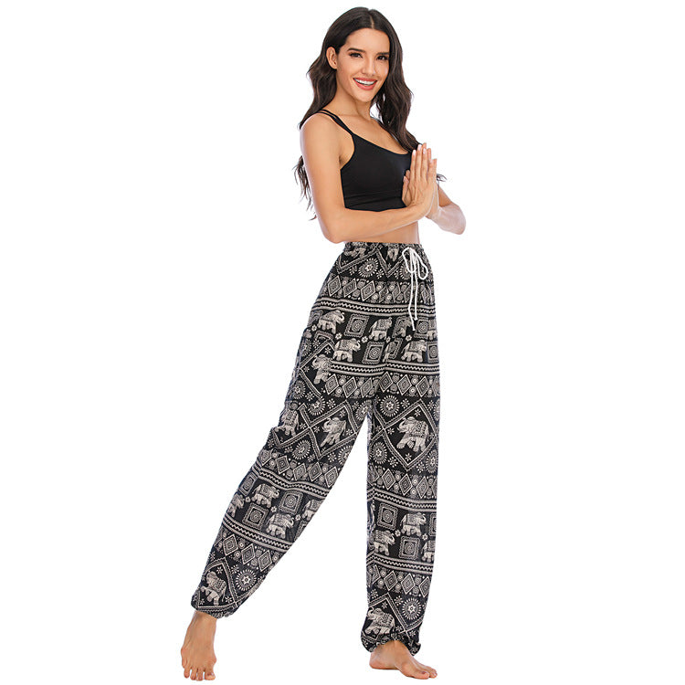 Yoga Clothes Women's Casual Laced Pants