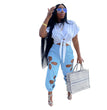 Clothing Foreign Trade Women's Clothing Ripped Trousers Casual Pants
