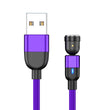 Data Cable 540 Degree Blind Suction Round Magnetic Charging Cable Three-in-one Bent Magnetic Cable
