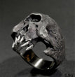 New Halloween Creative European And American Personality Skull Tooth Ring Trendy Men's Jewelry