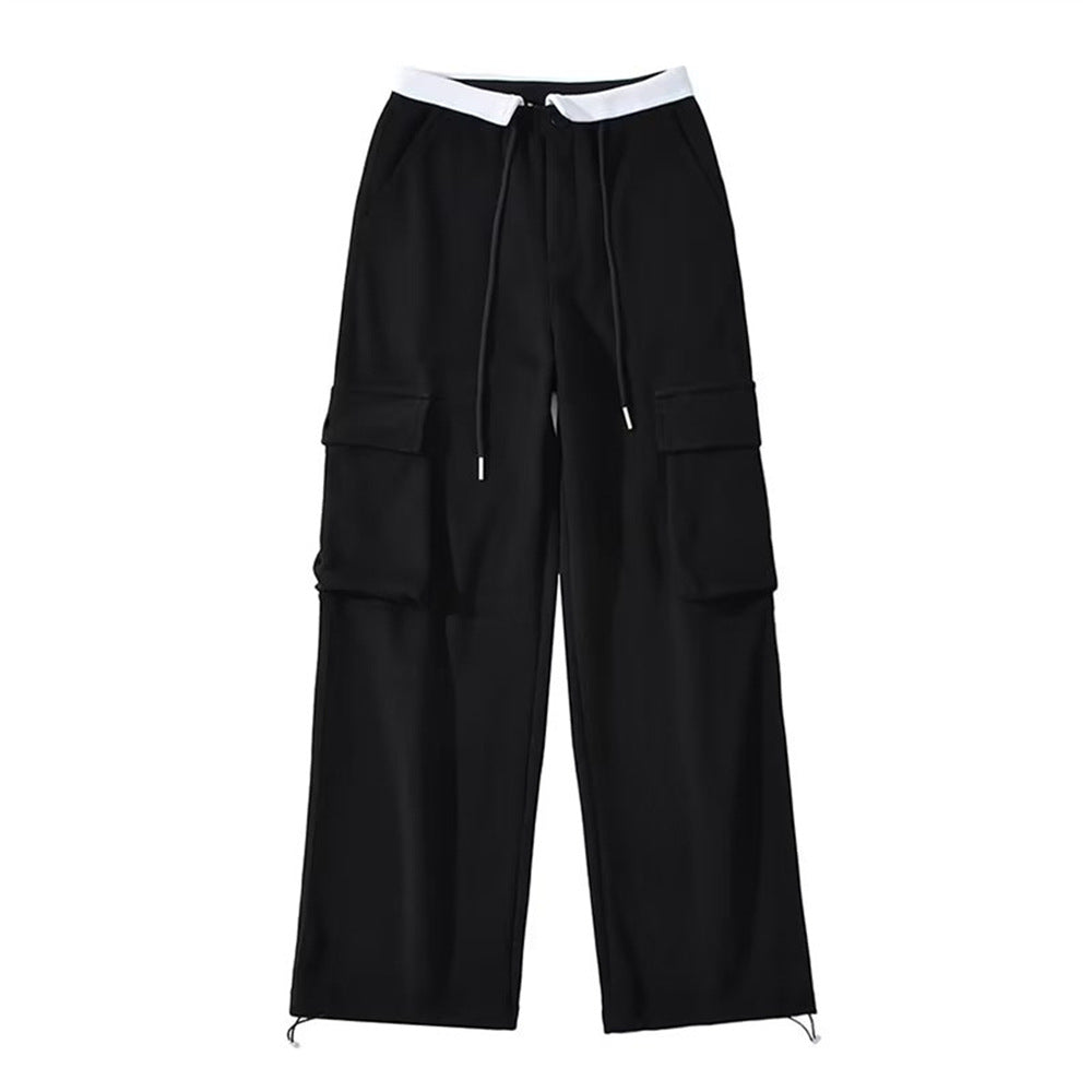 Hot Girl Loose Waist Straight Casual Pants For Women