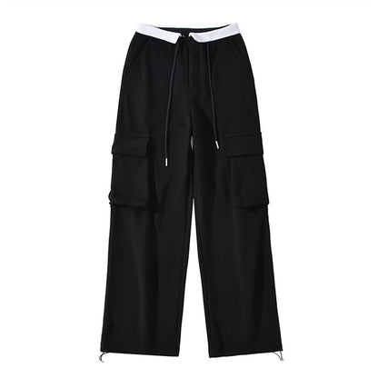 Hot Girl Loose Waist Straight Casual Pants For Women