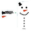 Christmas Snowman Sticker