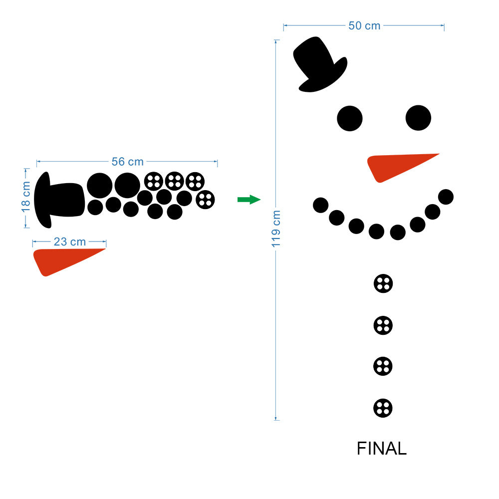 Christmas Snowman Sticker