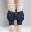 New Single-layer Fleece-lined Skinny Pants