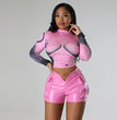 Ladies New PU Leather Shorts