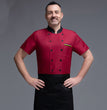 Catering Restaurant Hotel Work Clothes Male Short-sleeved Thin Section Summer