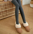 High Waist Stripes Leggings Winter Warm Thick High Stretch Imitation-cashmere Trousers Skinny Fitness Woman Pants