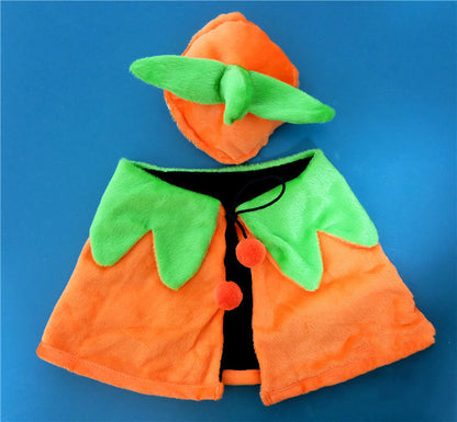 Halloween Pumpkin Double Sided Cape Dog Party