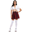 Fashion Halloween School Uniform Plaid Set