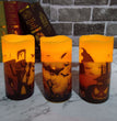 Cross-border Hot Sale Halloween Wave Muzzle Three-pack Candle