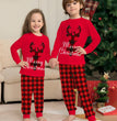 Christmas Family Matching Pajamas Set Christmas Holiday PJs Elk Top Pants Set Pajamas For Family Mom Dad Kids Baby