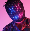 Led Mask Gesture Sensing With 50 Pattern Halloween Cosplay