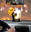 Halloween Pumpkin Car Pendant Acrylic Flat Ornament