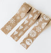 Christmas Snowflake Elk Burlap Ribbon Bow Ornament
