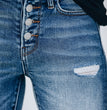 Slim Hole High Elasticity Women's Denim Trousers