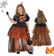 Halloween Girls' Witch Performance Costume Party Dress