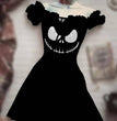 Halloween Skull 3D Digital Print Drawstring Dress