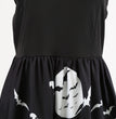 Halloween Retro Floral Print Swing Dress