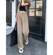 Straight High Waist Slimming Loose And Simple Casual Pants