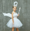 Halloween White Angel Play Costume Children's Performance Pettiskirt Suit Princess Dress